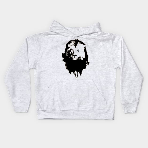 Lion Kids Hoodie by melcu